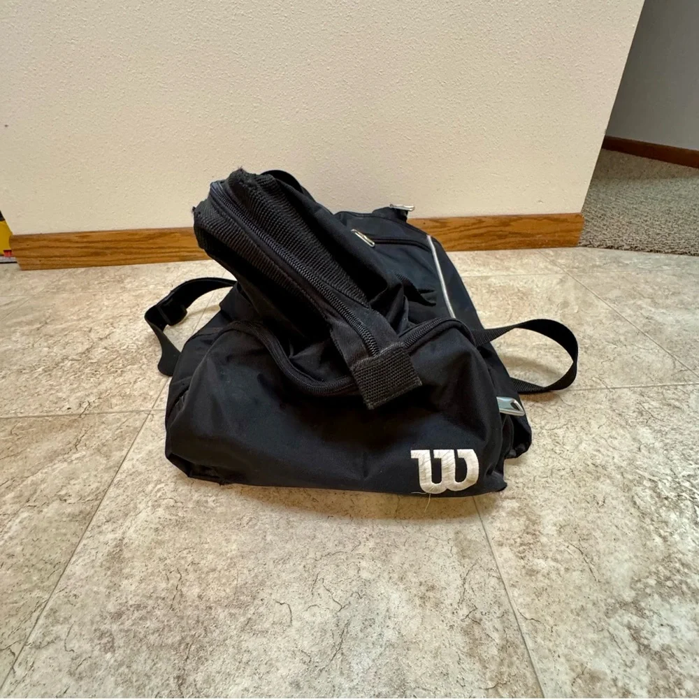 Wilson Y2K Black Sports Athletic Travel Duffel Bag